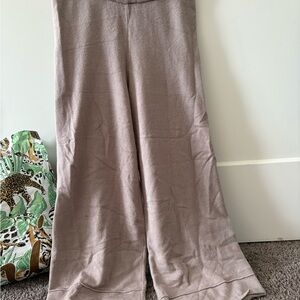 Wide Leg Taupe Pants